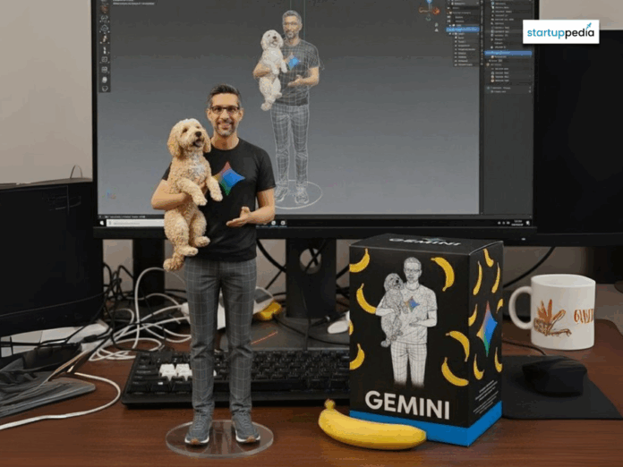 Sundar Pichai tries Gemini AI trend, celebrating Nano Banana’s “5 billion” milestone