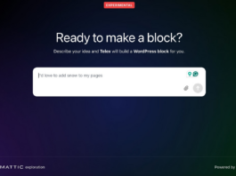 Telex makes website building easy with AI-powered block creation from simple text prompts.