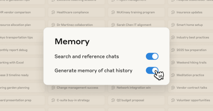1-Memory-Modal_blog-inline.png Anthropic’s Claude catches up to ChatGPT and Gemini with upgraded memory features
