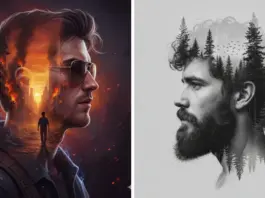 10 Gemini AI Photo Editing Prompts Copy-Paste for Boys to Create Stunning Cinematic Double Exposure Portraits Like a Pro