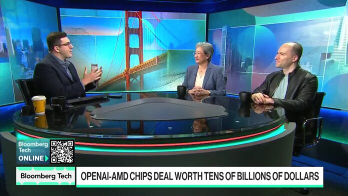 Watch OpenAI Signs AMD Chips Deal to Support Build Out - Bloomberg.com