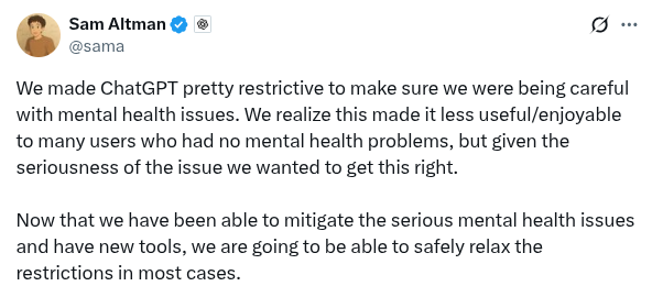 1SU8OEug8OOK7l6HYrMGIYw.png OpenAI Finally Admits the Real Reason it Crippled GPT-5 | by Thomas Smith | The Generator | Oct, 2025