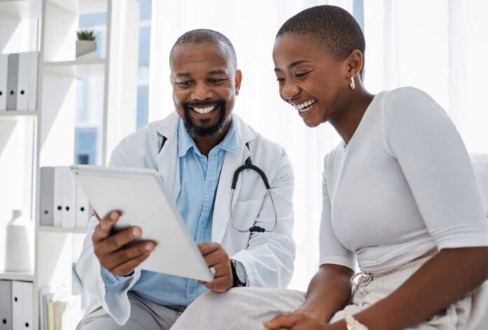 doctor with patient
