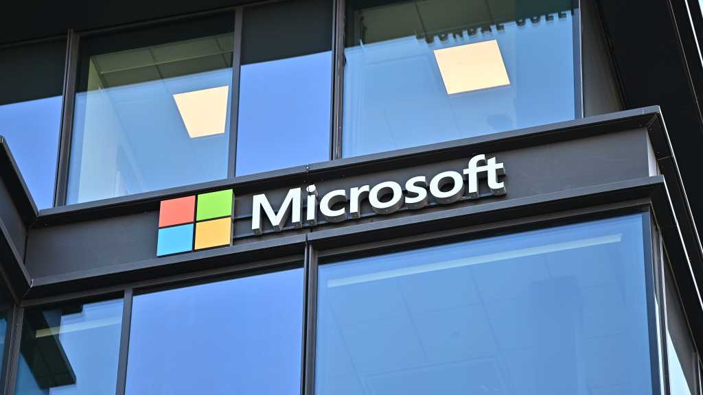 4080690-0-59075100-1761705464-shutterstock_editorial_1934605040.jpg Microsoft logo on building