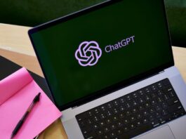 ChatGPT open on a Macbook