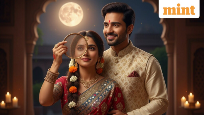 Karwa Chauth 2025: Using AI, people can now transform ordinary photographs into stunning Karwa Chauth images, complete with traditional attire, jewellery, thalis, and moonlit settings. 