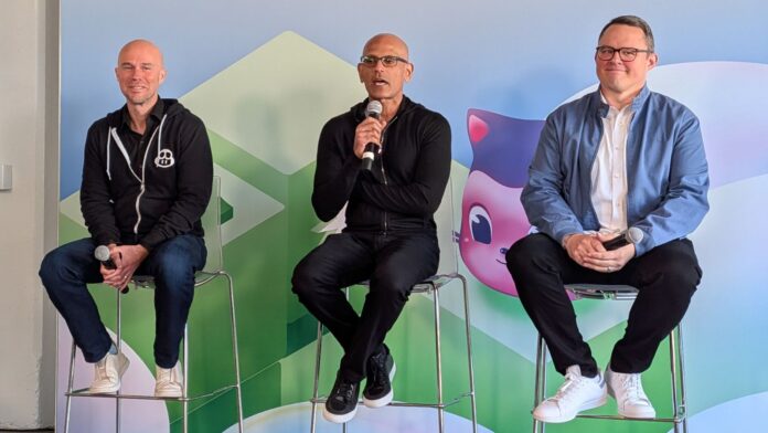 IE-57.jpg Jay Parikh (center) leads Microsoft's new CoreAI group, which is responsible for building Microsoft's artificial-intelligence platform and developer tools, created in January. Parikh also oversees GitHub. (Image credit: Anuj Bhatia/Indian Express)