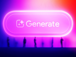 Neon button that reads "Generate"