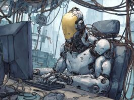 A programmer working alongside AI tools to write and debug code