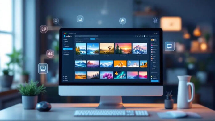 compatible_realistic-illustration-computer-screen-digital-library-images-videos-ai-tools-workflow.jp_.jpeg Canto unveils XI platform with AI tools to streamline content