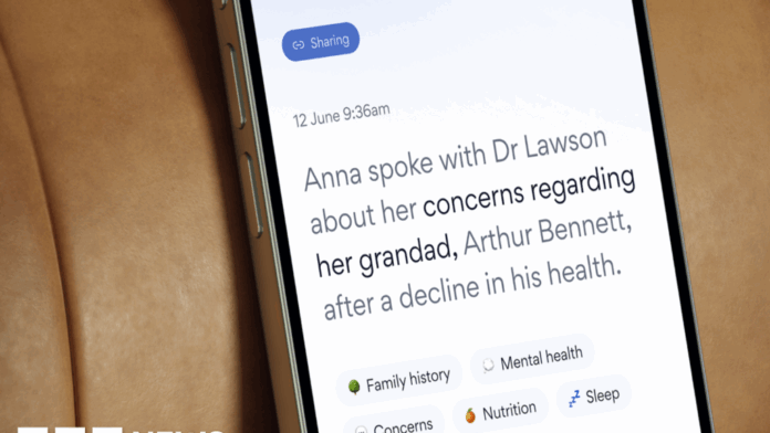 d9fc3090-ae77-11f0-98ab-6747e2555fbd.png App uses AI to help patients remember appointment information