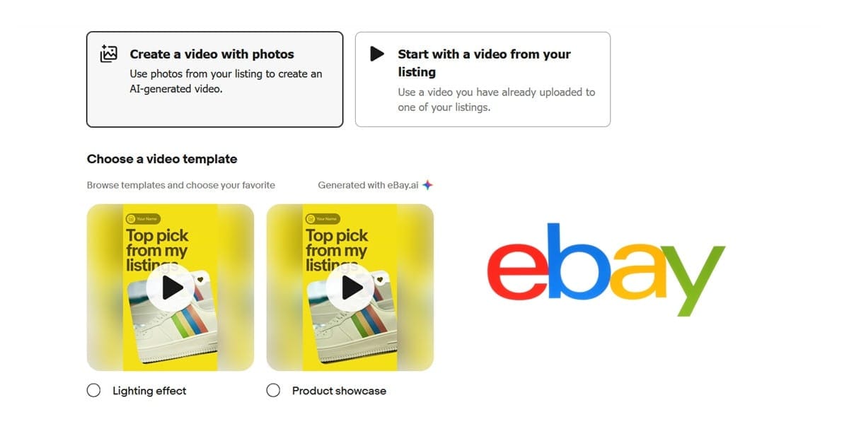 ebayaivideo-102725.jpg eBay Quietly Pauses AI Video Creation For Social Media Sharing, Reconsiders Seller Marketing Tools