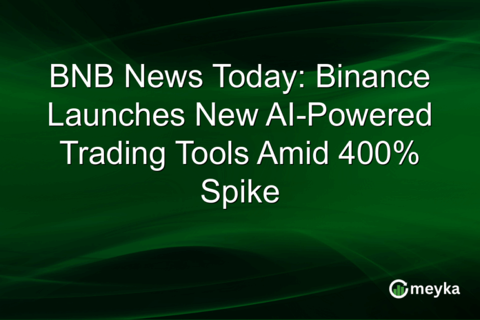 BNB News Today: Binance Launches New AI-Powered Trading Tools Amid 400% Spike