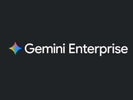 Gemini Enterprise logo with colorful star icon on dark background, representing innovative technology solutions for businesses.