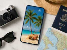 App on smartphone generates AI summer vacation photos to help cope with burnout