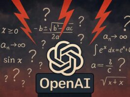 OpenAI logo with equations amid backlash over claimed math breakthroughs