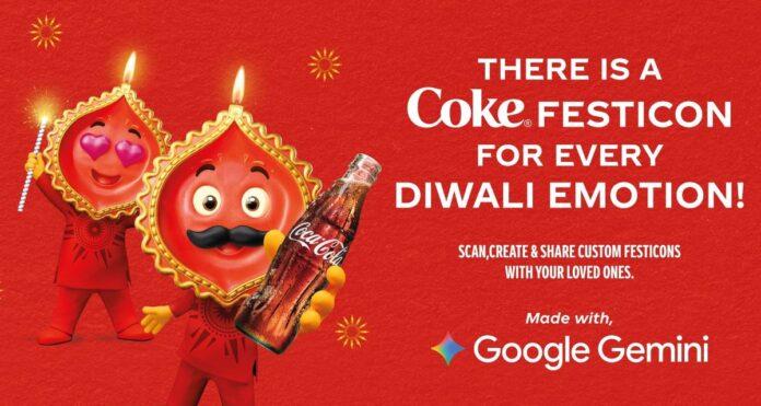 image_coke-festicon-google-gemini-2025-10-14-14-00-31.jpg Coca-Cola and Google Gemini Light Up Diwali with “Festicons” where Tradition Meets AI Magic