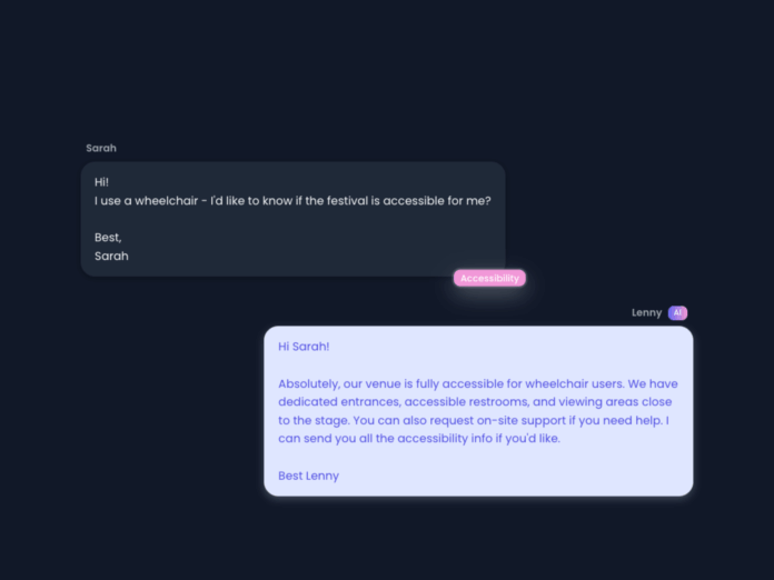 lenny-ai-agent.png Meet Lenny, an AI agent to help organisers of live music events