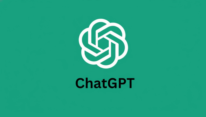openai_sora_edited_1761527792.png The ChatGPT logo, a white abstract knot-like design, centered above the black text ChatGPT on a solid teal background, resized to a 16:9 aspect ratio.