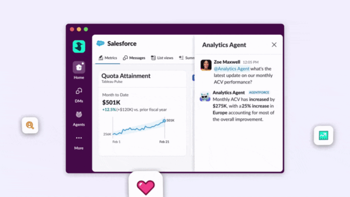 Salesforce turns Slack into a platform for conversational AI agents