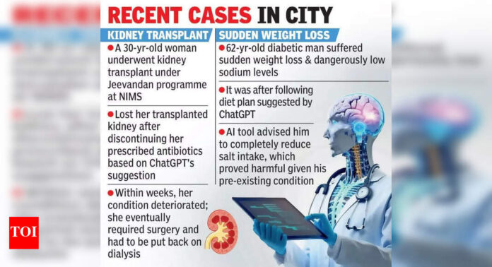 Doctors warn against relying on AI tools for medical advice | Hyderabad News