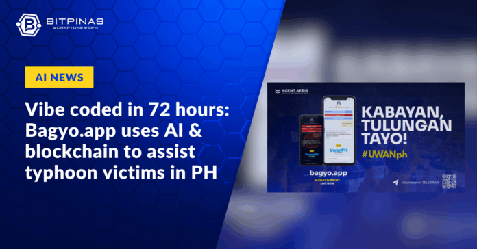 Photo for the Article - Vibe Coded in 72 Hours: Bagyo.app Uses AI and Blockchain to Assist Filipinos During Typhoon