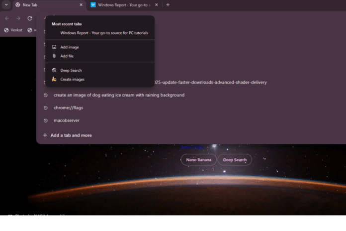Chrome Tests AI Tools for Creating Images and Doing Research from Omnibox