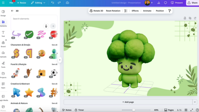 Canva launches AI-powered 3D design tools for 260 million users