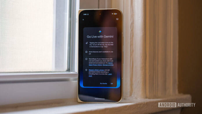 Pixel 10 Pro Fold Gemini Live