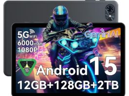 TABWEE T80 Android 15 Tablet drops to $84.99 (50% off) with 12GB RAM and Gemini AI