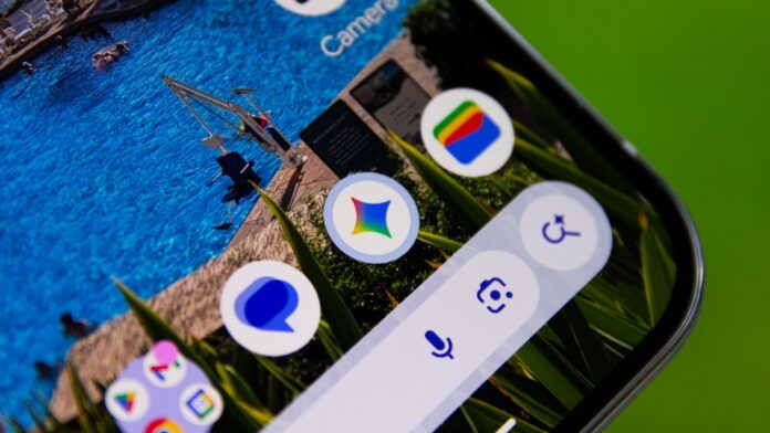 Gemini app icon on Pixel phone
