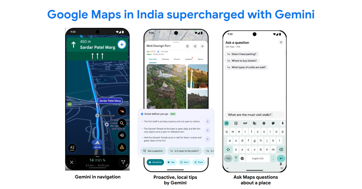 google-maps-enhances-navigation-in-india-with-gemini-ai-and-new-features.jpg Google Maps Enhances Navigation in India with Gemini AI and New Features, ETTravelWorld