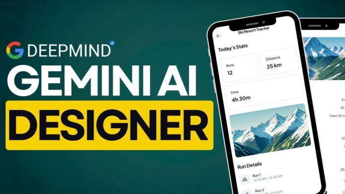 Concept view of Google Stitch working with Gemini 3.0 to keep layouts and branding consistent
