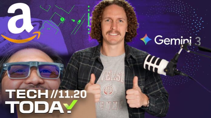 Google Debuts Gemini 3, AI Agents Make Poor Freelancers, Amazon Smart Delivery Glasses | Tech Today - CNET