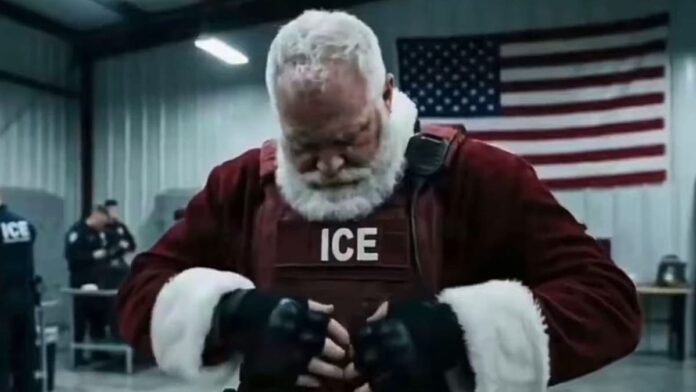 US Department of Homeland Security turns Santa into an ICE agent in 'digusting' AI video