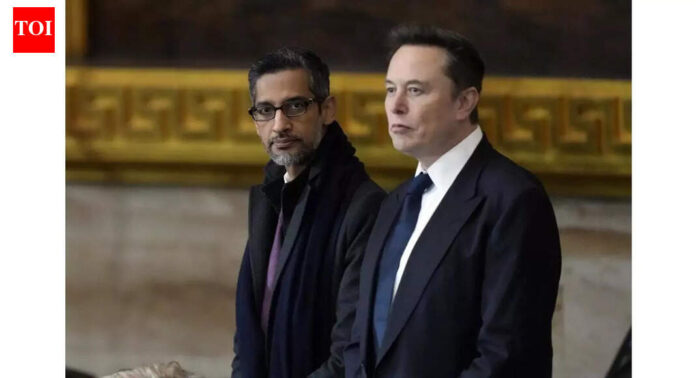 Google CEO Sundar Pichai shares Gemini-generated Christmas photo; Elon Musk responds