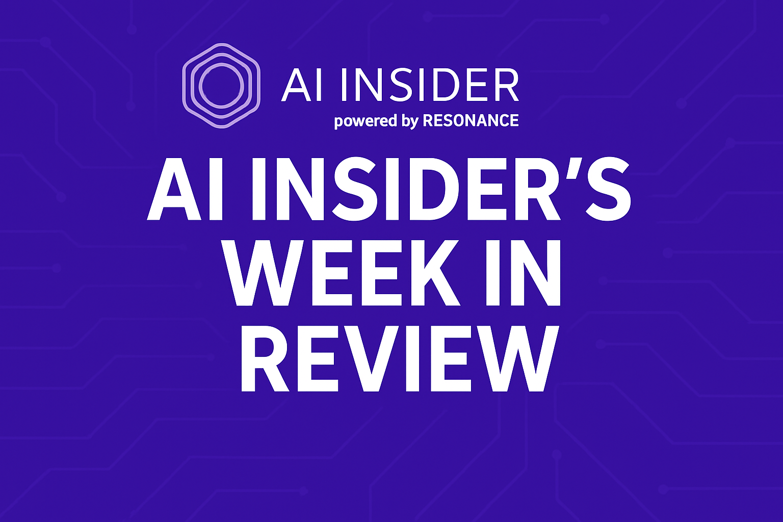 AI-Insiders-Week-in-Review-1-1.png News from Nvidia, Google, Amazon, Meta, OpenAI, Plus Research Looks at the AI Bubble, Plus the Latest in Funding rounds