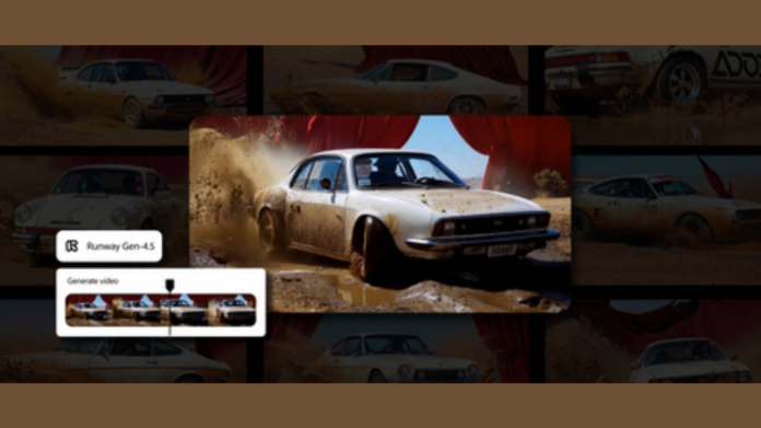 Adobe announced today a multi-year strategic partnership with Runway, bringing together Runway’s generative video technology and Adobe’s industry-leading creative tools (Image Courtesy: Business Wire)