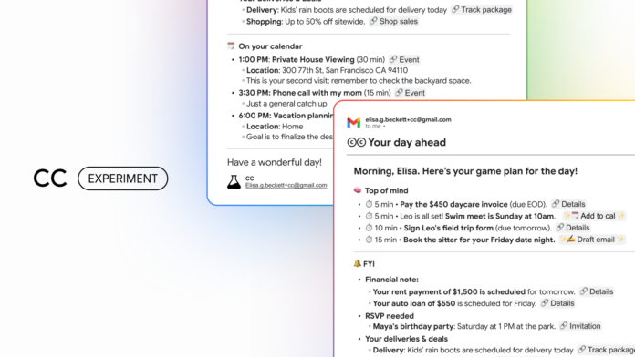 Google tests CC AI agent to summarize email, calendars and documents