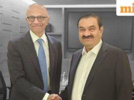 Satya Nadella and Gautam Adani