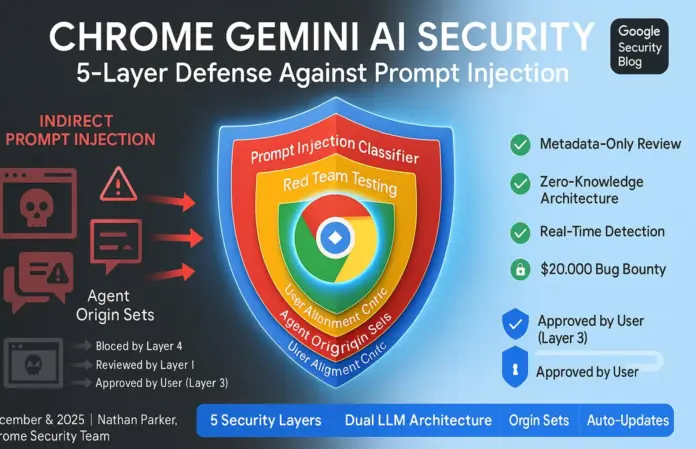 Google Adds Multi-Layer Security to Chrome Against AI Prompt Injection Attacks on Gemini