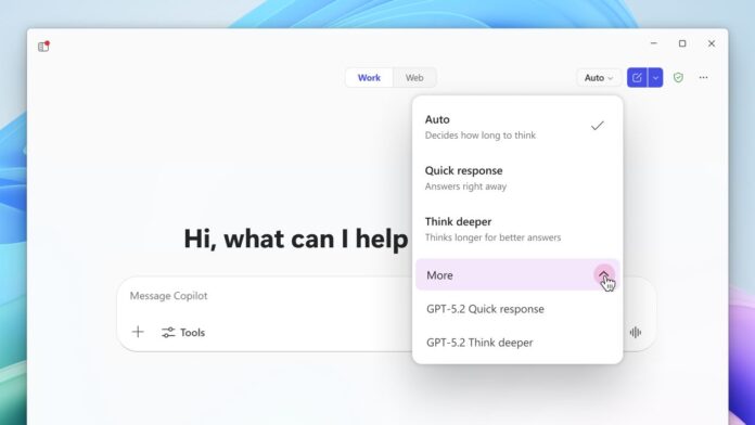 Available today: GPT-5.2 in Microsoft 365 Copilot