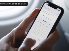 Photo of a person scheduling an event on the calendar of n iPhone using Smart Calendars AI