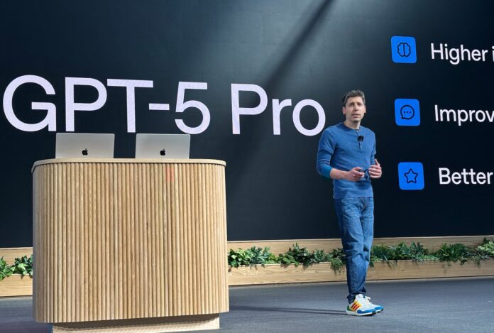 OpenAI chief executive Sam Altman, seen here at a developer conference in October, has said he would consider adding advertisements to ChatGPT. But some users complain they're already seeing ad-like messages in the app.