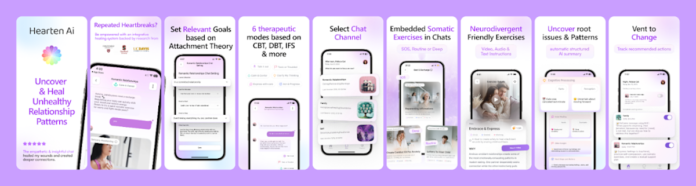 Hearten AI to Release the World's First AI Relationship Coach with Built-In Somatic Tools