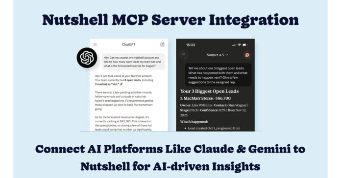 Nutshell Connects Claude, ChatGPT, & More to CRM Data for Instant, Conversational Insights