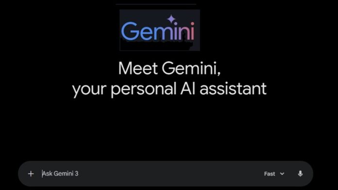 Gemini chat welcome page.