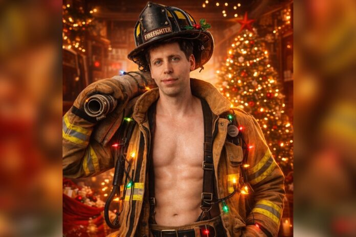 Sam Altman Uses His New Image Generator to Show Himself As a Jacked Fireman With Washboard Abs... With an Absolutely Hilarious Error