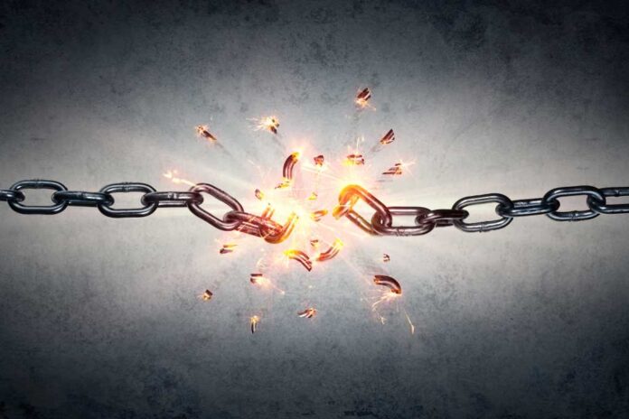 broken chain, breaking the chains