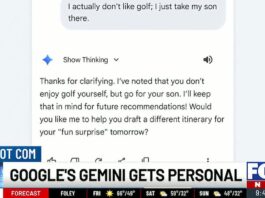 Google’s Gemini Gets Personal